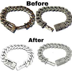 Hình ảnh so sánh thực tế trước và sau khi đeo: Bạc 925 có bị gỉ không hay chỉ là xỉn màu tự nhiên?