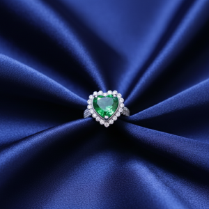 Nhẫn nữ đá nam phi xanh