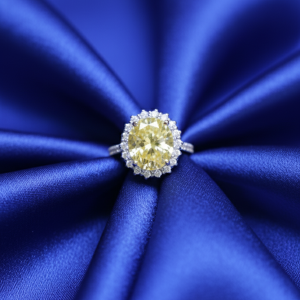 Nhẫn nữ đá nam phi vàng